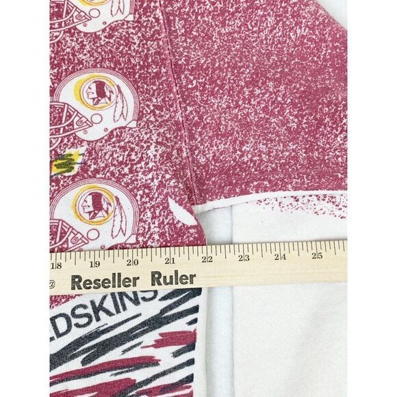 Vintage NFL Redskins Commanders Sweatshirt XL All Over Print Football - Picture 7 of 9